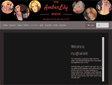 Tablet Screenshot of amberlilyshow.com